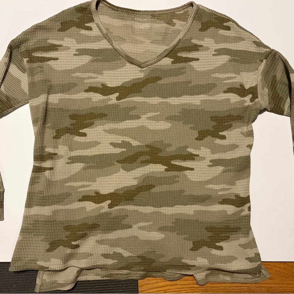 Camouflage V-Neck Sweater